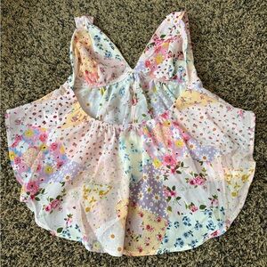 Floral Patchwork Women's Top